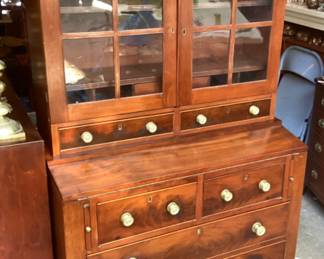 Early 19th century mahogany secretary