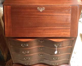 Mahogany slant front bureau/desk