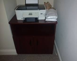 Mahogany Printer Stand And Printer