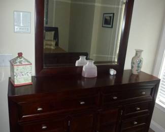 Mahogany Dresser & Mirror