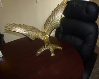 Brass Eagle Sculpture