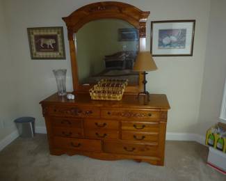 Pine Dresser & Mirror
