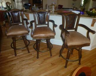 LEATHER BAR STOOLS