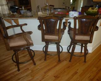 LEATHER BAR STOOLS