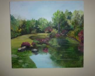 OIL PAINTING SIGNED LUPE