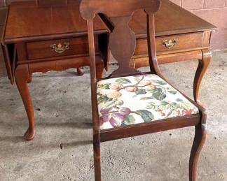 2 End Tables W Dovetail Drawers Chair