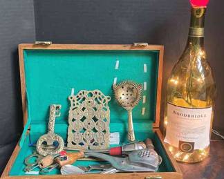 Barware Wine Bottle Lamp Decor