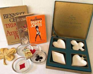 Lenox Monte Carlo Ashtray Set, Playboy Joke Book, Camel Lighter, More