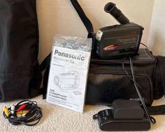 Panasonic Palmcorder IQ Camcorder W Case, Battery Station, Tripod, Instructions