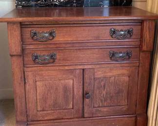 Small Sideboard With Removable Marble Piece