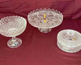 Crystal Candy And Cake Dish 