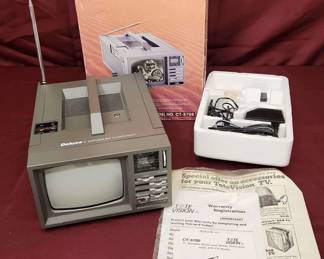 Deluxe Portable 5 Black And White TV