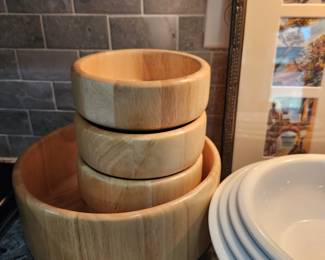 Wood Salad Bowls