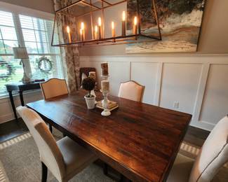 Dining Table and Nail Head Chairs