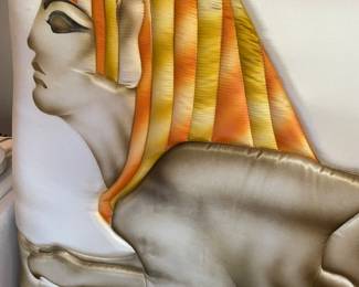 Now $25. Was $50. Large fun pillow decor of sphinx. 24" square x 4"d. Jug for sale also.