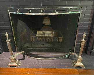 Now $225 for the pair. Was $450. Antique andirons. Federal or neoclassical period? 