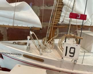 Eastern Shore Md artist signed both boats on the bottoms.