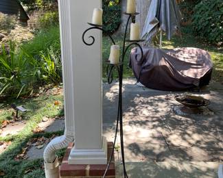 Now $12. Was $24. Tall Iron candle holder.