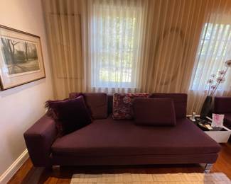 View of left arm sofa section