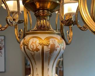Close up of brass and gold, both of which are bright and  in pristine condition
