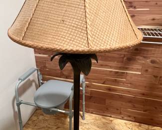 Bronze Palm Tree Table Lamp