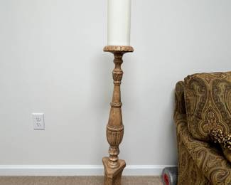 Mid Century Modern Ornate Brass Standing Floor Lamp