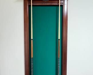 Wall Mount Pool Cue Rack