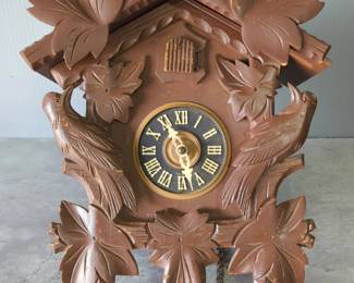 Vintage German Sugesa Three Bird Cuckoo Clock