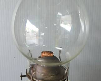 Vintage Oil Lamp, 14" Tall