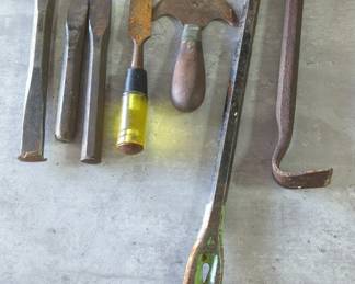 Crowbars, Chisels, And More, Total Qty 7