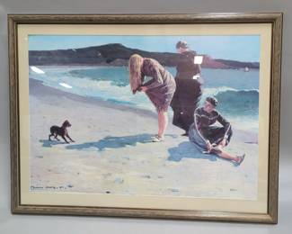 Winslow Homer (American, 1836-1910) Eagle Head, Manchester Print, Framed Matted Under Glass, 40.5" W x 30.5" H