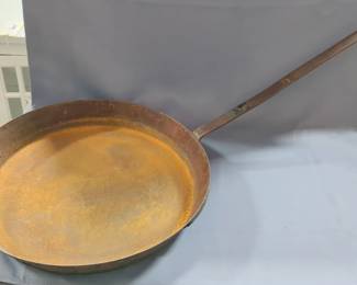Oversized Metal Frying Pan, 20.25" Diameter, 24.5" Handle