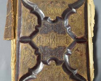 Potter's Standard Edition Holy Bible, n.d. (circa 1873-1885), Detached Cover And Loose Pages, Partial Spine Cover