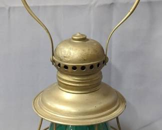 Antique Railroad Conductors Lantern, 18" Tall