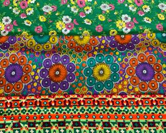 Many NOS 1960s-70s Fabric Yardage