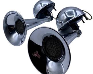 Pair of NOS K-33 Delco Remy Ratrod, Hotrod, Classic Automobile Horns. 