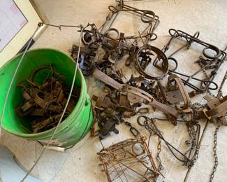 Many hunting traps 