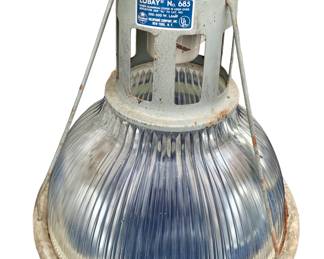 Many Vintage Ribbed glass Lobay Service Station/Gas Station Lights 