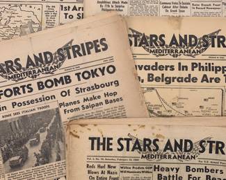 WWII era Stars & Stripes Newspapers 