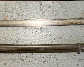 c1880s Russian Shashka Dragoon Sabre Sword, Scabbard & Bayonet 