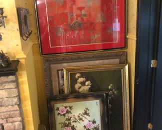 Asian Silk and Paintings