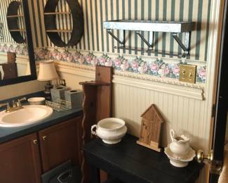 Rustic Table and Shelves