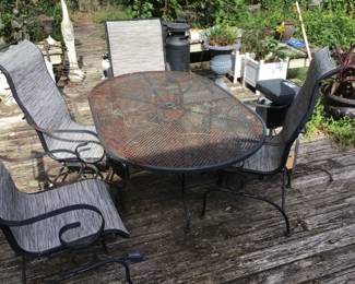 Outdoor Metal Table and Chairs
