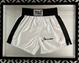 Autographed boxing shorts - Muhammad Ali