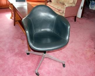 Eames for Herman Miller Leather Rolling Armchair