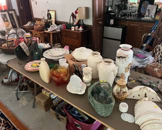 Assorted garage sale items