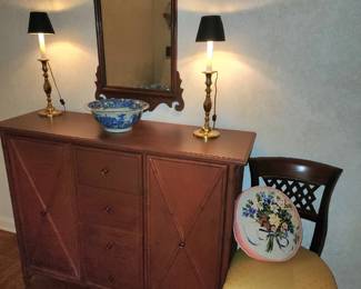 Red Bamboo credenza. 