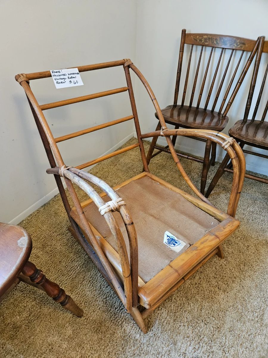 $60 Haywood Wakefield Bamboo armchair