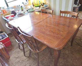 $50 Dining room table, Chairs not available