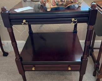 Bombay Mahogany Side Table was $150. will be $75 on Wed. 